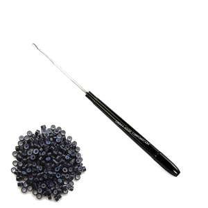 Extension de cheveux tirant crochet crochet aiguilles outils d'extension de cheveux Crochet tresses Micro perles dreadlock crochet pour faire perruque - Product Image 1