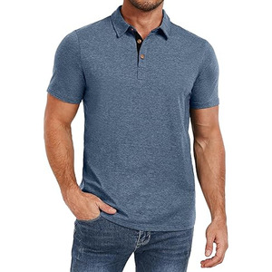 Camiseta de manga corta de algodón 100% con logotipo personalizado de secado rápido transpirable cuello redondo polos pesados hechos por Dress Sports - Product Image 1