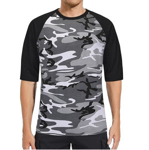 Camiseta de Camuflaje para Hombre, Ajustada, con Estampado Completo, para Caza, Pesca, Senderismo, Cuello Redondo, Corte Cuadrado, Transpirable - Product Image 3