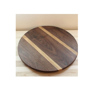 Organisateur de cuisine rond épais en bois fabriqué à la main Lazy Susan pour la cuisine et les restaurants Rangement Spinning Spice Rack - Product Image 4