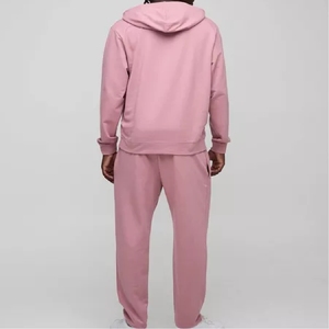 Survêtement à capuche de sport décontracté pour hommes Logo personnalisé 100% coton écologique très épais saison d'hiver imprimé solide à capuche - Product Image 2