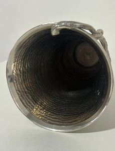 Jarrón de Flores de Metal Dorado Antiguo, Centro de Mesa Moderno Hecho a Mano, Maceta Decorativa para Sala de Estar, Mesa de Comedor, Oficina - Product Image 4