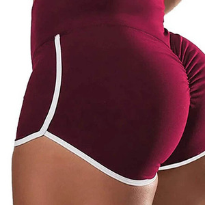 Pantalones cortos de yoga sin costuras de cintura alta para mujer Pantalones cortos de gimnasio para entrenamiento y fitness | Venta al por mayor Activewear personalizado disponible - Product Image 6