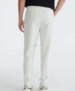 Pantalon de jogging léger et personnalisable en molleton de coton 100% pour hommes, motif droit brodé, style décontracté, fermeture à glissière avant imperméable - Product Image 6