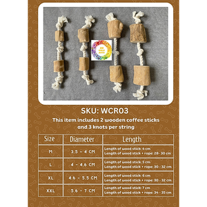 Todos los seguros naturales para perros, diversión saludable, café, madera, juguetes para masticar perros, palitos masticables de larga duración, palitos para masticar alternativos resistentes - Product Image 3