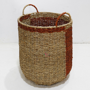 Artex Dong Thap Paniers de rangement tissés en jonc de mer naturels faits à la main Coffrets cadeaux décoratifs en osier pour l'organisation et la décoration de la maison - Product Image 3