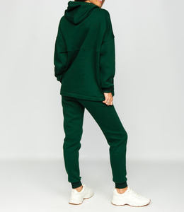 Meilleur fournisseur de survêtements décontractés pour femmes, survêtement personnalisé à coupe régulière pour femmes, 100% coton, couleur unie, broderie, jogging - Product Image 3