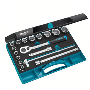 Hazet 17-Piece Set of <b>Ratchet</b> and Hexagonal Square <b>Sockets</b> 1/2'' with Traction Profile - Product Image 2