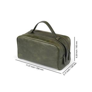 Bolsa de maquillaje de cuero con almohada de PU de gran capacidad personalizada con cremallera, neceser de viaje de lujo portátil impermeable, bolsa de viaje personalizada con cremallera, bolsa de maquillaje personalizada de gran capacidad, bolsa de artículos de aseo de viaje personalizada, personalizada, para el 2017 - Product Image 3