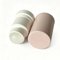 Flacon roll-on en plastique PP blanc et rose de 25 ml, conteneur vide rechargeable pour déodorant, crème solaire, parfum et huile corporelle