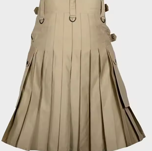 Nueva falda escocesa tradicional de alta calidad de algodón hasta la rodilla para hombre - Product Image 3