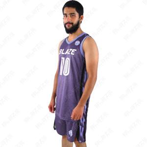 Blaze Fight Wear <b>basketball</b> uniform Custom High Quality Bsci Summer <b>Basketball</b> Shorts Unisex Adult Breathable Sport Jersey Set - Product Image 2