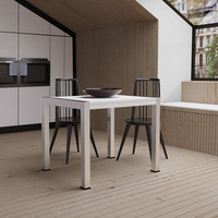 Mécanisme de table extensible en acier laminé à froid moderne Ram Industrie F60, capacité 80 kg, longueur 800-1200 mm, pour cuisine, salle à manger, salon