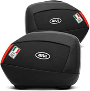 V35 Par de carcasas laterales de tecnología negra con diseño en relieve y reflectores rojos Piezas de automóvil Código de artículo V35N Código de barras 297584 - Product Image 2