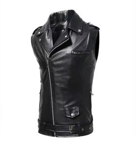 Genuine Leather Motorcycle <b>Vest</b> Motorbike <b>Vest</b> Made Original Leather <b>Vest</b> Safety Clothing Top Quality Leather Motorbike <b>Vest</b> - Product Image 1