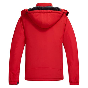 Hoodies for Men Zipper Fleece Sweatshirt Heavyweight Hooded simple casual Warm Winter with kange pocket - Product Image 2