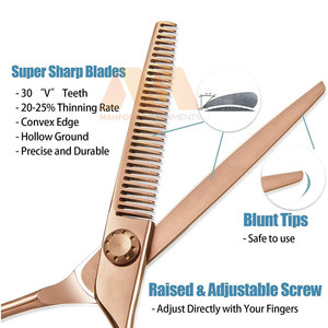 Ciseaux à effiler les cheveux, outil de coiffure professionnel en acier inoxydable, ciseaux à effiler de qualité supérieure - Product Image 2