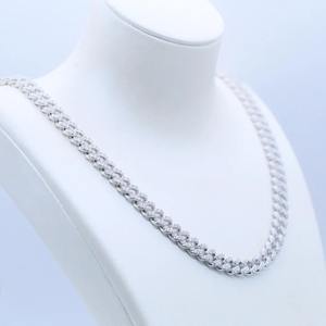 Collar de Eslabones Cubanos de Plata de Ley 925 de Alta Calidad, Chapado en Oro, con Circonitas, para Celebridades e Influencers, Disponible para Regalo, de Fábrica - Product Image 3