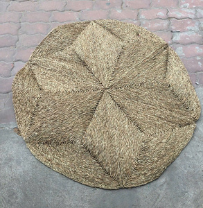 พรมผักตบชวาสำหรับห้องนั่งเล่นพรมปูพื้นผ้าปอกระเจาแบบซักได้ทำด้วยมือสำหรับตกแต่งห้องรับประทานอาหาร - Product Image 5