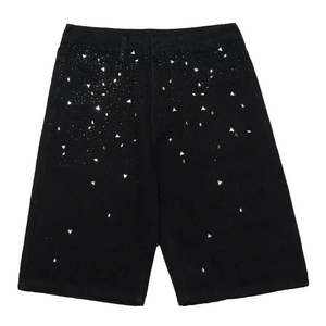 Pantalones Cortos Vaqueros Casuales Personalizados al por Mayor con Pedrería para Hombre, Cómodos, de Secado Rápido, con Bolsillos, Estilo Urbano - Product Image 6
