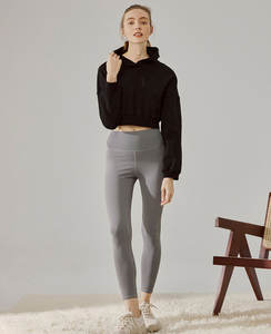 ODM/OEM Vente en gros de sweats à capuche pour hommes de taille puls, fermeture éclair intégrale, logo imprimé personnalisé, sweat à capuche décontracté en tricot uni pour femme - Product Image 5