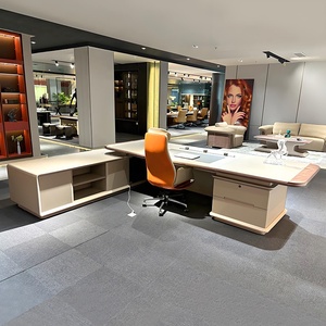 Premium Wooden Director <b>Office</b> <b>Table</b> Sustainable Design Manager Desk - Product Image 2
