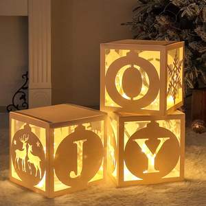 Cajas de Navidad con Diseño de Copo de Nieve y Luz, Cajas de Felicidad con Luz, Adornos Navideños, Regalos de Navidad, Decoración de Año Nuevo 2026 - Product Image 3