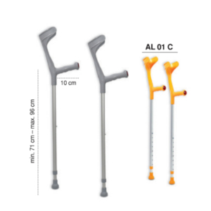 High Quality Adjustable Elbow Crutch <b>Forearm</b> <b>Support</b> Lightweight Durable Comfortable Handle Bulk Pack - Product Image 1