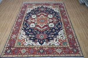 ชุดพรมเปอร์เซียลายฮาริซบิซาร์ดมือใหม่จากนิวซีแลนด์พรมขนแกะสีแดงเข้ม - Product Image 4