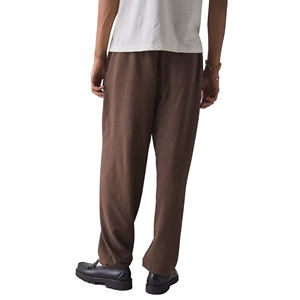 Pantalon de survêtement personnalisé vintage, coupe large, en molleton de coton léger, respirant, séchage rapide, devant plat, délavage clair - Product Image 2