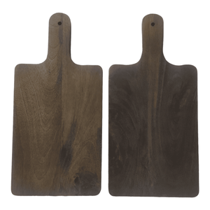 Bloque de cortar de madera de mango hecho a mano de alta calidad, tabla de servir marrón Natural oscuro para hogar inteligente, restaurante de lujo al aire libre - Product Image 3