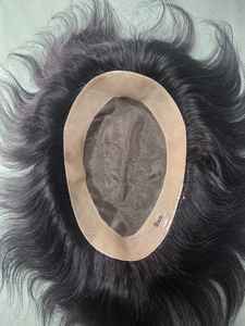 วิกผมและทูเป้สำหรับผู้ชาย Taz Hair Indian Remy Hair แบบฐานโมโน - เนื้อผ้านุ่ม น้ำหนักเบา เป็นมิตรกับสิ่งแวดล้อม - Product Image 5