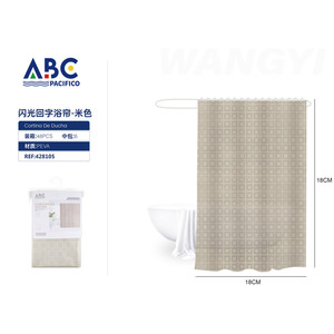 Il Design classico con stampa digitale in poliestere e plastica include ganci per la tenda da doccia moderna stampata in 3D - Product Image 1