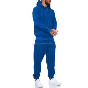 OEM de alta calidad de los hombres de invierno pantalones de Jogger y de punto con capucha Casual chándal largo con patrón sólido para los deportes y correr - Product Image 3