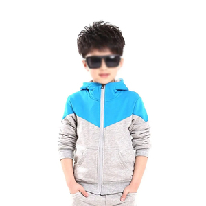 Proveedor de fábrica al por mayor, 2 uds., ropa para niños, chándales con cremallera personalizados para niños, chándales baratos para niños - Product Image 6