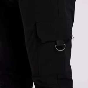 Pantalones Cargo con cremallera de alta calidad para hombre para actividades al aire libre Casual múltiples bolsillos con cremallera tela duradera media servicio OEM - Product Image 2