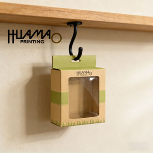 Eco-friendly Kraft Paper Window Display <b>Box</b> with Hang Tab for Dog <b>Cat</b> Pet Treats & Toy Packaging - Product Image 1
