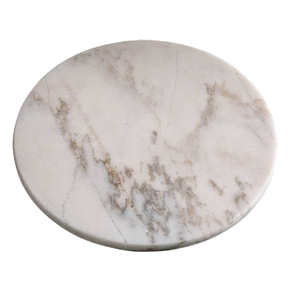 Organizador de cocina blanco hecho a mano Lazy Susan de mármol blanco Lazy Susan para cocina Mejor Precio de diseño de mariposa - Product Image 4