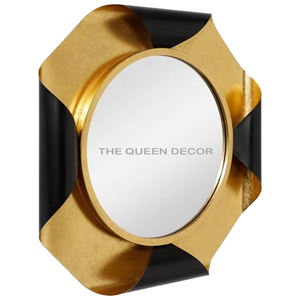 Miroir mural personnalisé de grande taille en métal doré fini antique, style moderne unique, fait à la main, décoratif, nouvel article - Product Image 4