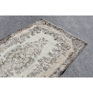 Clásico Beige marrón 5,3X9,4 pies Vintage alfombra turca lana Imitación Piel de conejo látex nuevo rectángulo Patchwork para pasillo cabecera - Product Image 5