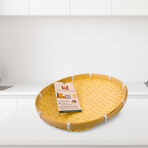 High Quality Eco-Friendly Bamboo <b>Woven</b> <b>Basket</b> Storage Solution for Home and Kitchen - Product Image 1