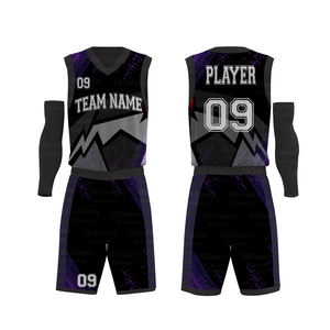 Kits de basket-ball par sublimation dernier modèle uniforme de basket-ball imprimé taille XS avec logo vente en gros prix bon marché pour vêtements d'équipe - Product Image 5