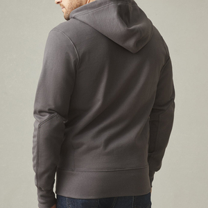 Full Zip Hoodie for Men Organic Cotton Sweatshirt With Hooded Fleece Men's Hoodies Custom Zipper Hoodies - Product Image 6