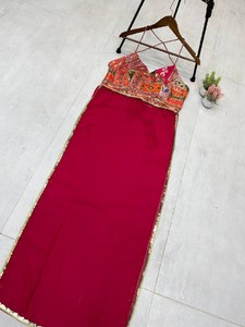 Exclusive Stitched <b>Kurti</b> for Upcoming Navratri Season Modern Indian Pakistani Style Heavy Georgette Fabric Embroidery Work Reyon - Product Image 6