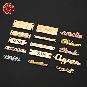 ป้ายโลโก้โลหะแบบกำหนดเองสำหรับกระเป๋า ผ้าคลุมอาบายะ รองเท้า ป้ายโลโก้แบรนด์แบบกำหนดเอง ป้ายโลหะส่วนบุคคลสำหรับเสื้อผ้า - Product Image 3