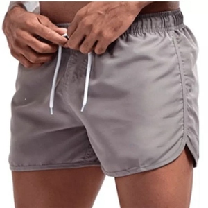 Short de sport décontracté pour hommes pantalon en maille de soie glacée à séchage rapide avec cordon de serrage coupe ample tissu léger pour les vêtements de sport quotidiens - Product Image 3