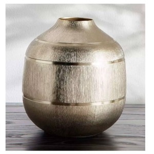 Florero moderno costero de hierro, jarrón de Metal decorativo de alta calidad, perfecto para el hogar, oficina, sala de estar, decoración Interior elegante - Product Image 3