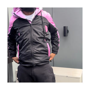 Ropa Deportiva de Alta Calidad al por Mayor, Conjunto Cortavientos Transpirable para Invierno, Ropa de Calle para Exteriores, Chaqueta Impermeable con Cuello Alto de Lona para Hombre - Product Image 6