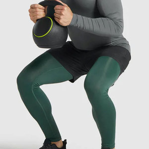 <b>Men</b> <b>Leggings</b> Stretchable <b>Compression</b> Tights For Fitness Training And Activewear Use Comfortable Fit <b>Mens</b> Pants - Product Image 5