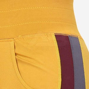 Leggings de sport pour femmes de haute qualité, taille mi-haute, en Spandex/Polyester, sans couture, respirants, séchage rapide, motif uni, pour le yoga - Product Image 6